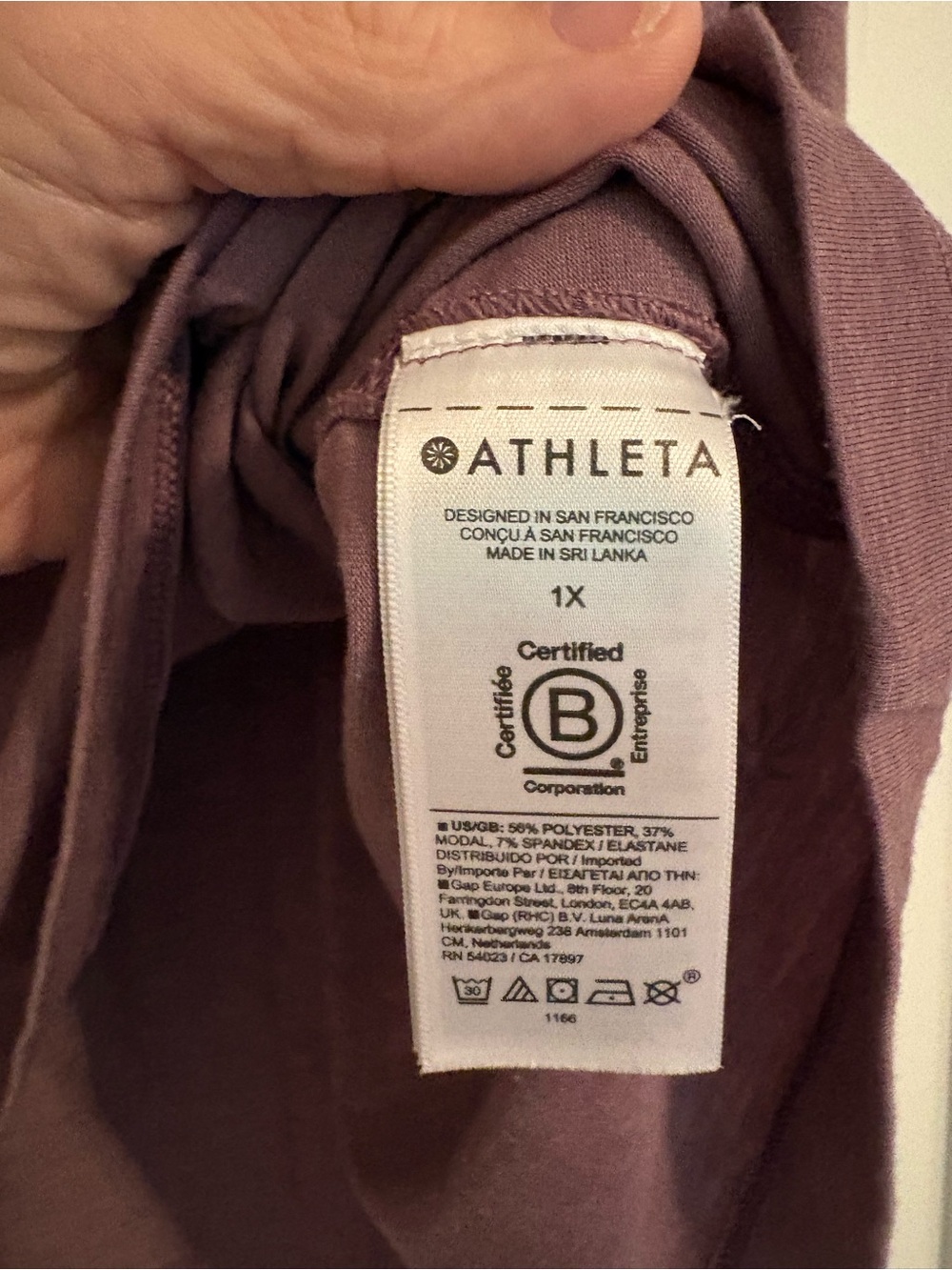 Athleta Mauve Cold-Shoulder Tank Top - Picture 3 of 6